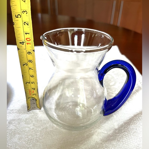 Cobalt blue glass 4 Pc breakfast serving set - Picture 9 of 14